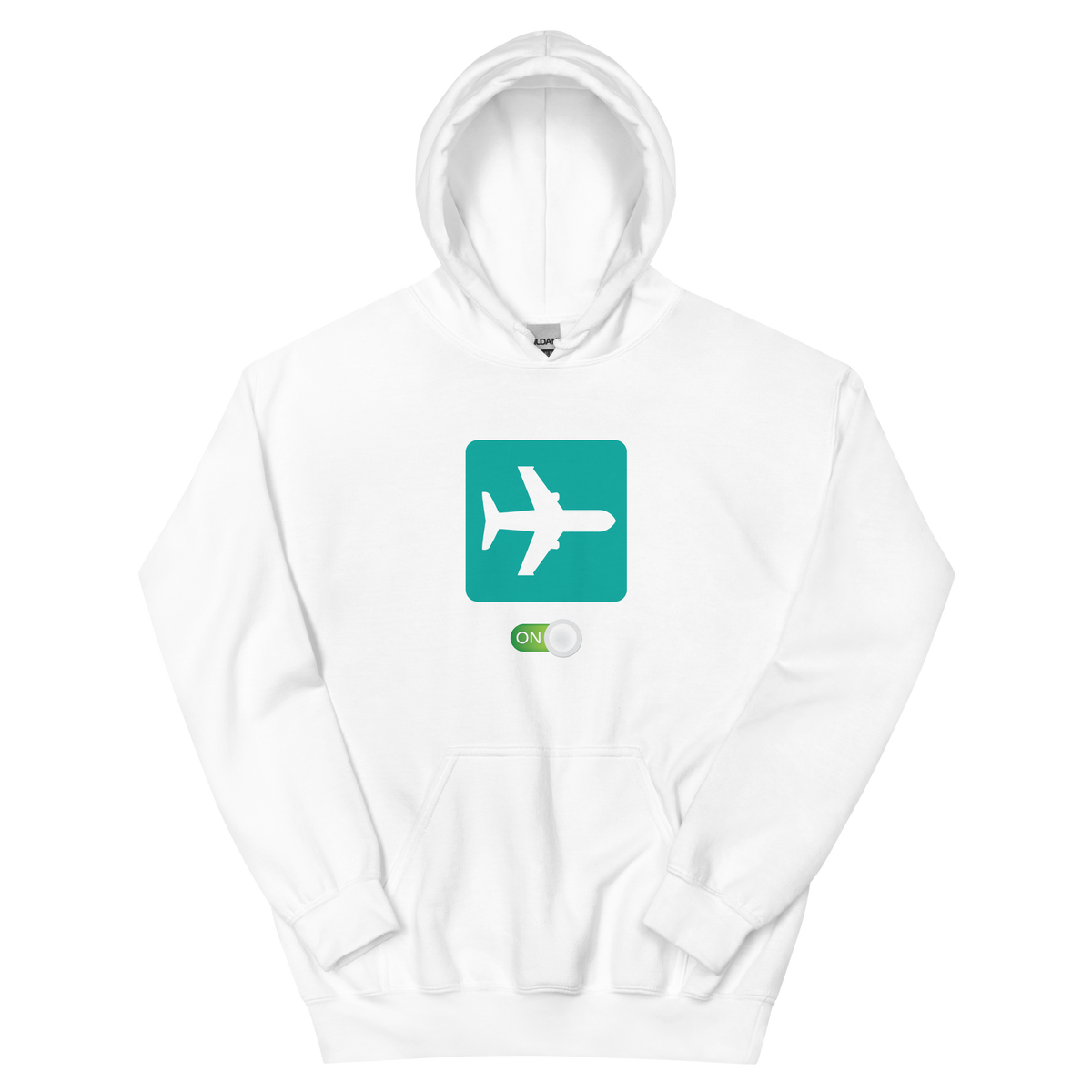 Sport Grey Unisex Hoodie with Airplane Mode Logo