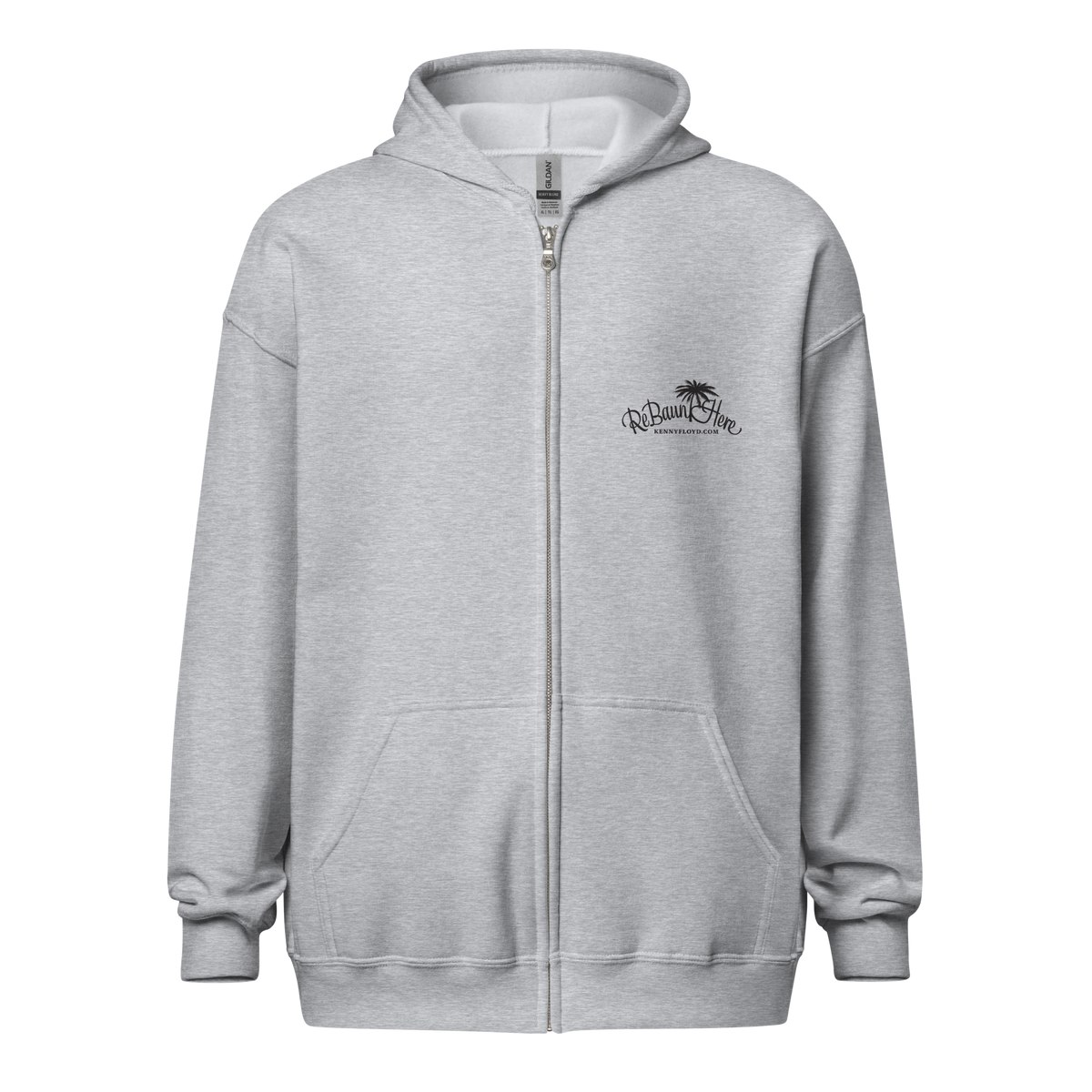 ReBaun Here Palm Logo Unisex heavy blend zip hoodie