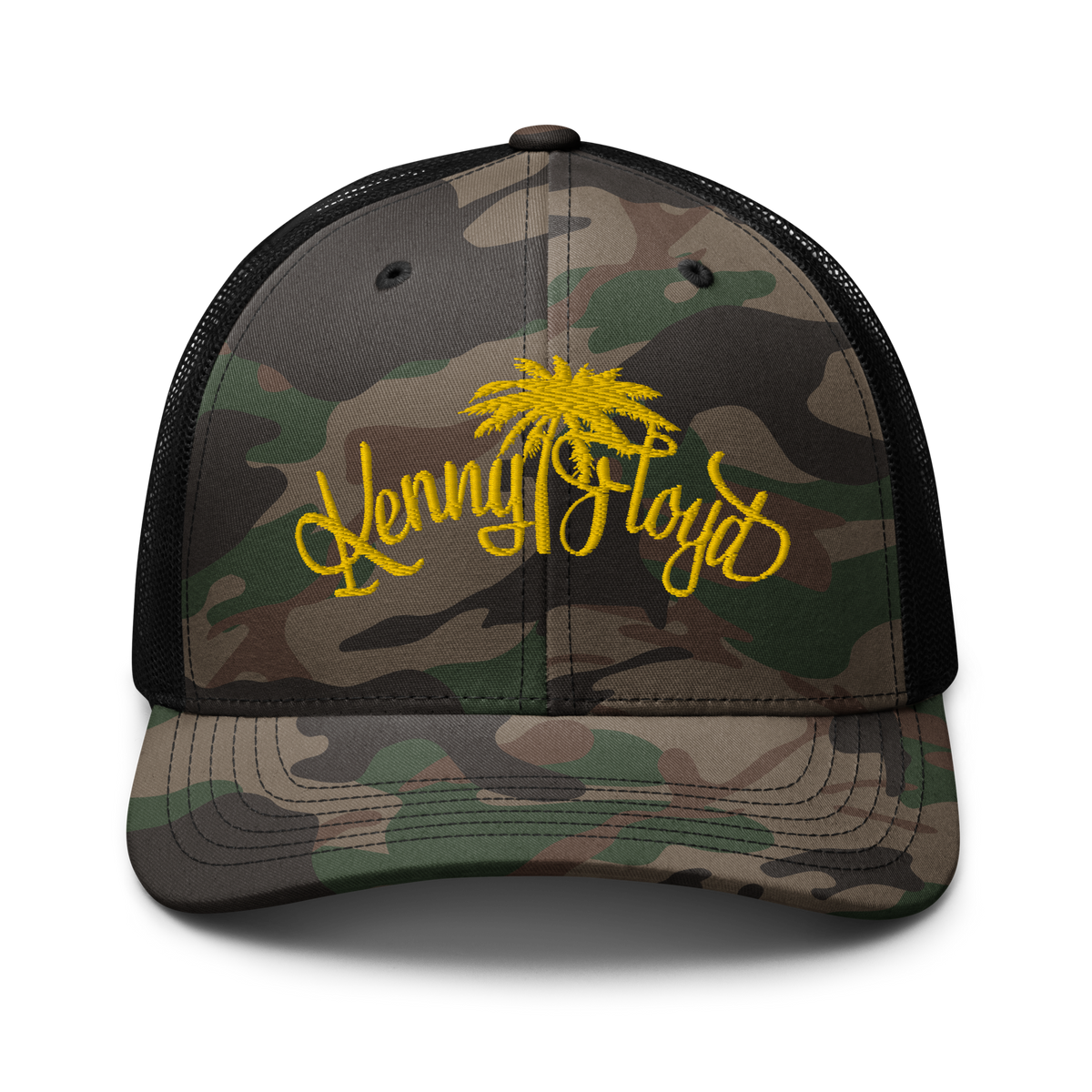 Camouflage KF Palm Logo  trucker hat