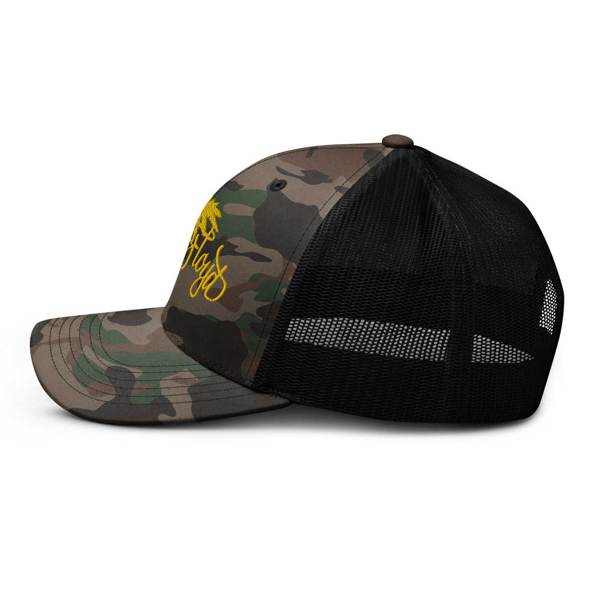 Camouflage KF Palm Logo  trucker hat