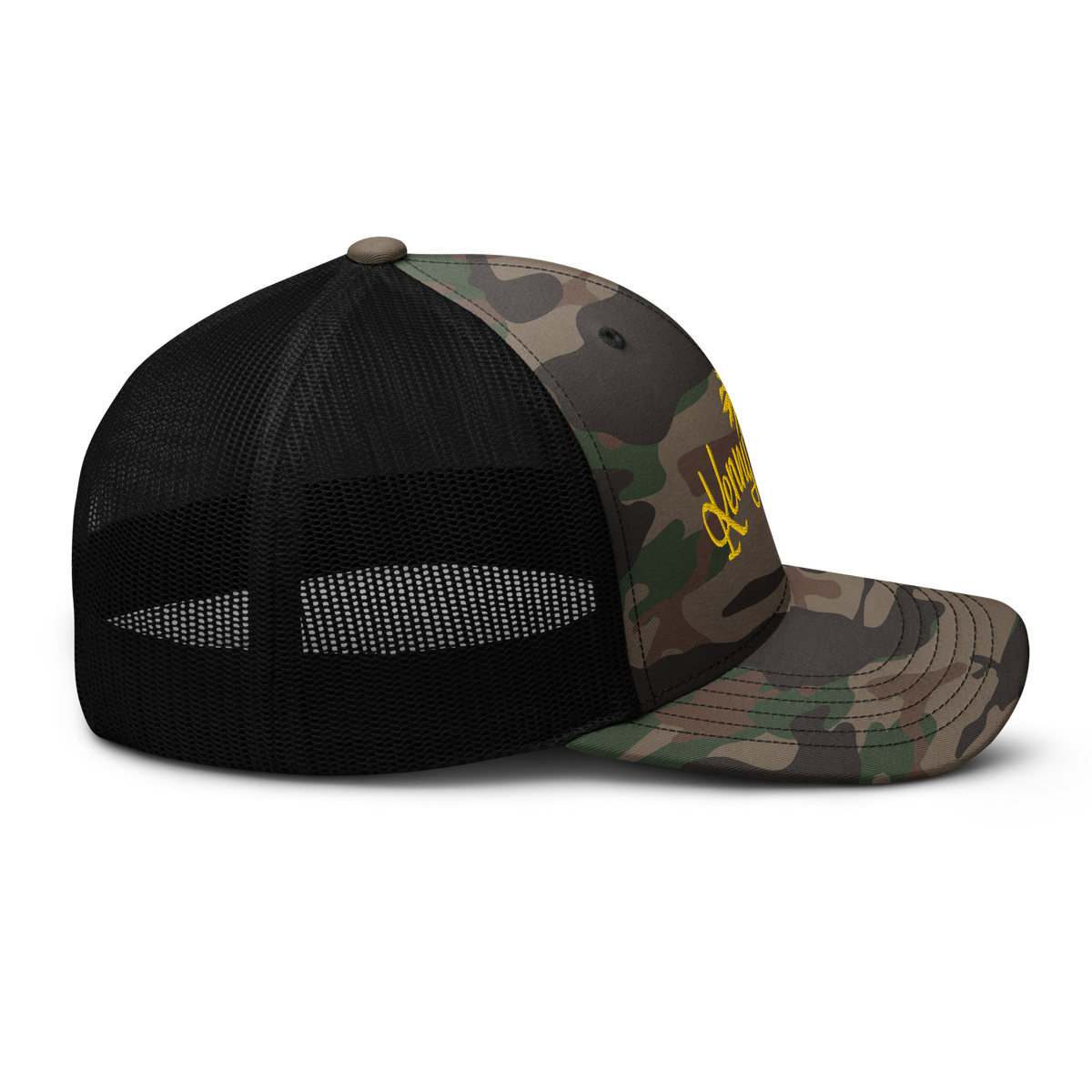 Camouflage KF Palm Logo  trucker hat