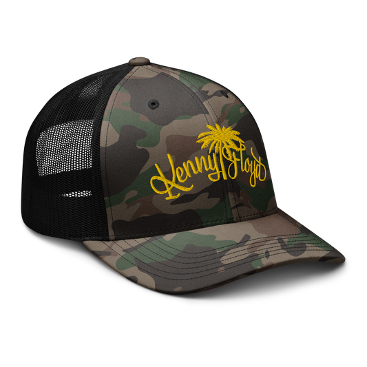 Camouflage KF Palm Logo  trucker hat