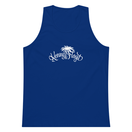 Men’s Premium Tank Top with White KF Palm Logo