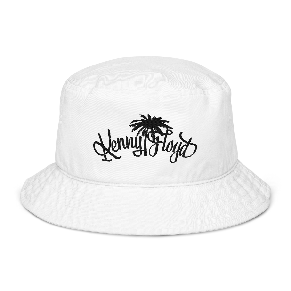Organic bucket hat with KF Palm Logo