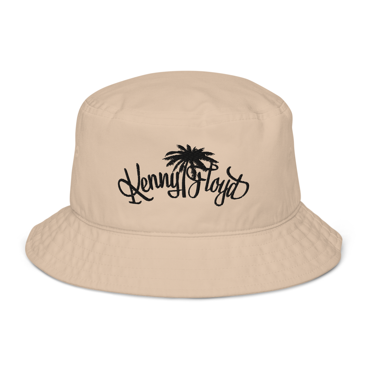 Organic bucket hat with KF Palm Logo