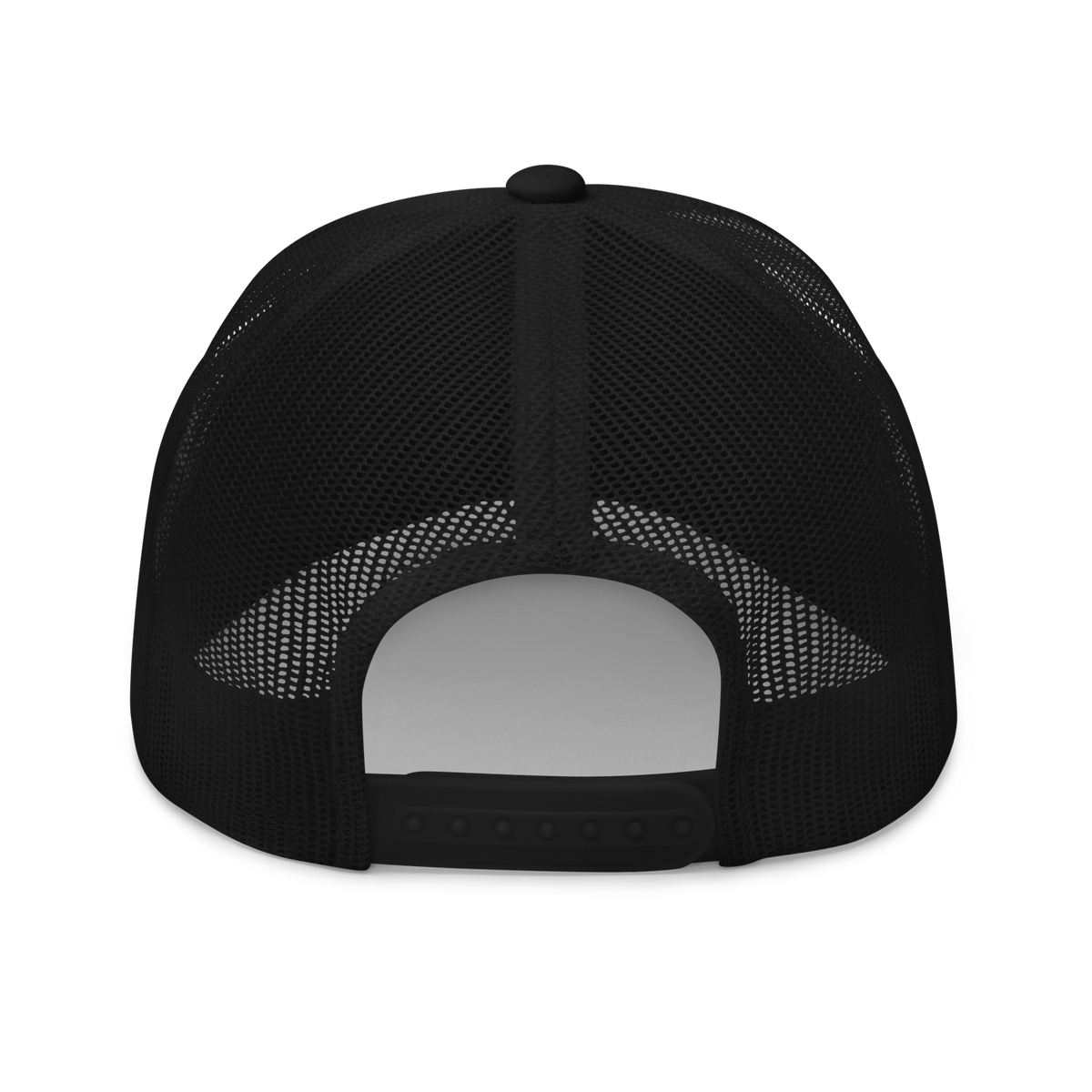 Black Trucker Cap with Light Grey KF Palm Logo