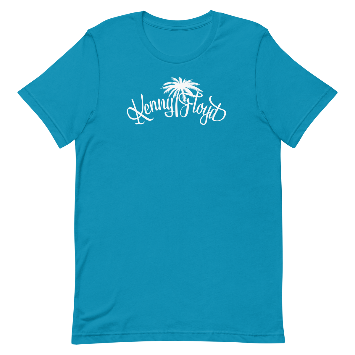Unisex Short Sleeve T-shirt with White KF Palm Logo