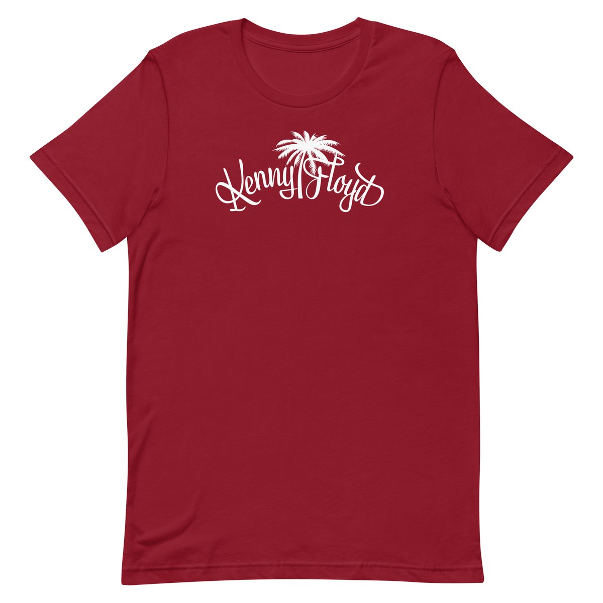 Unisex Short Sleeve T-shirt with White KF Palm Logo