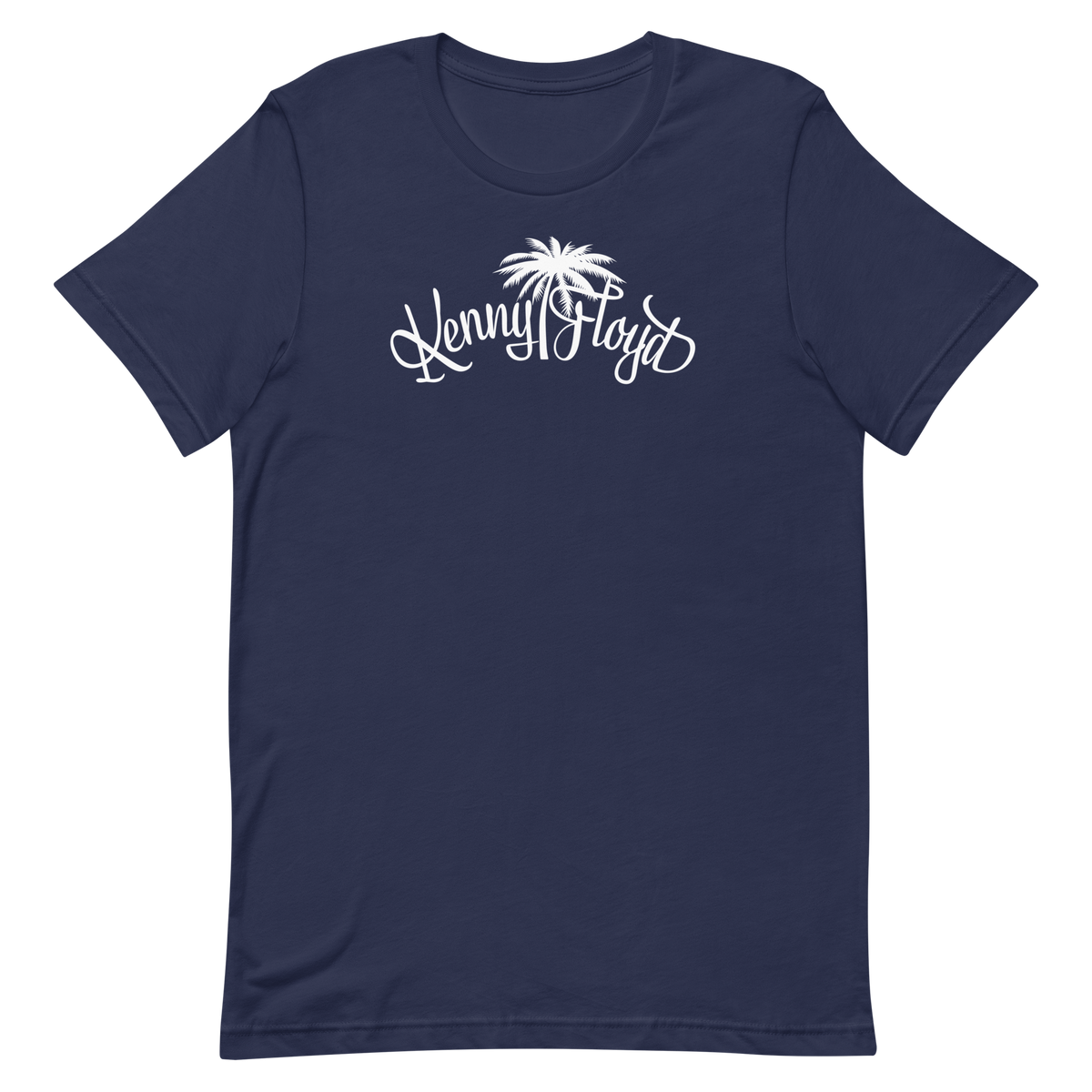 Unisex Short Sleeve T-shirt with White KF Palm Logo