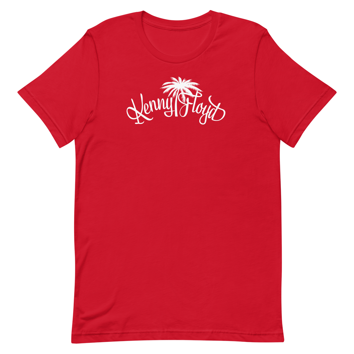Unisex Short Sleeve T-shirt with White KF Palm Logo