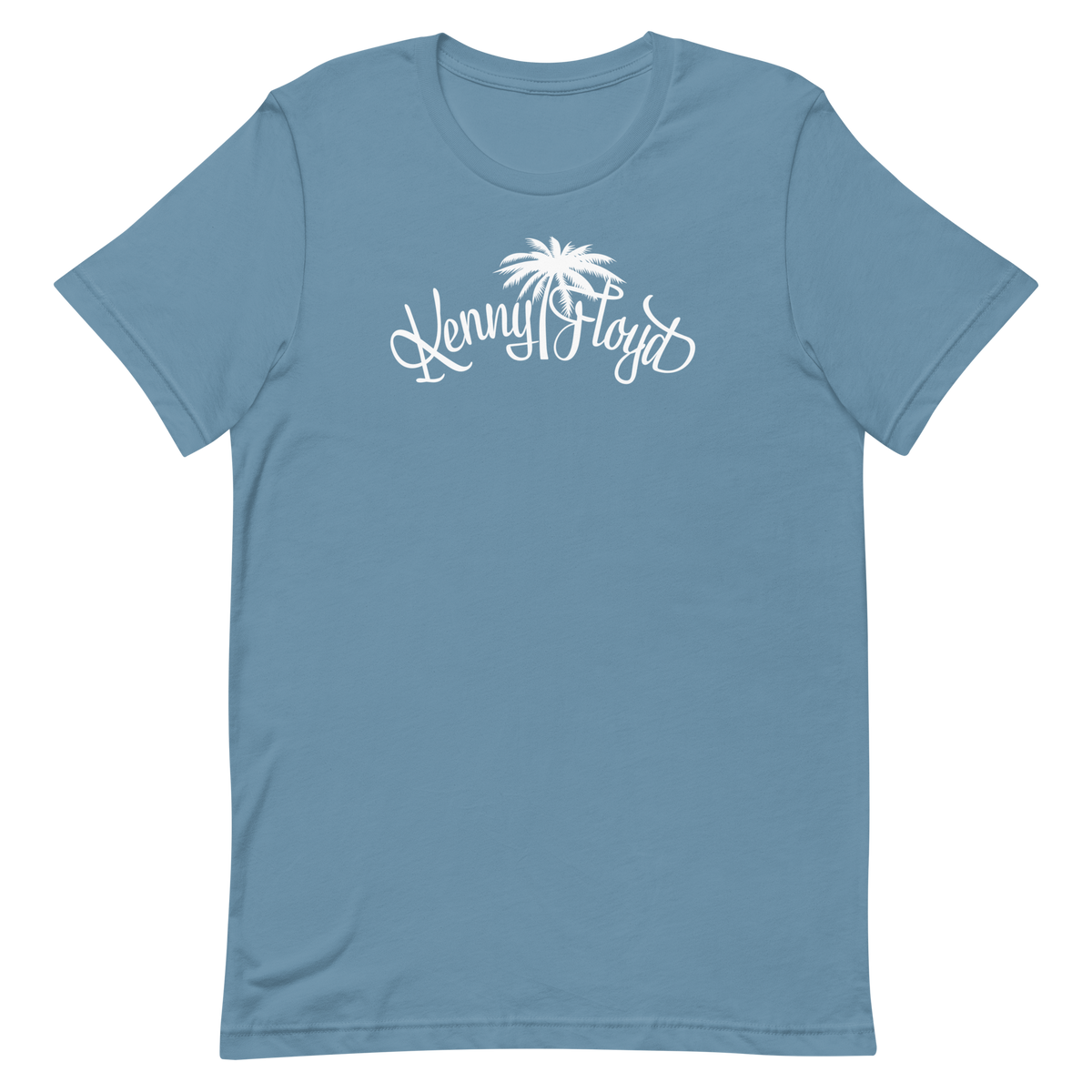 Unisex Short Sleeve T-shirt with White KF Palm Logo