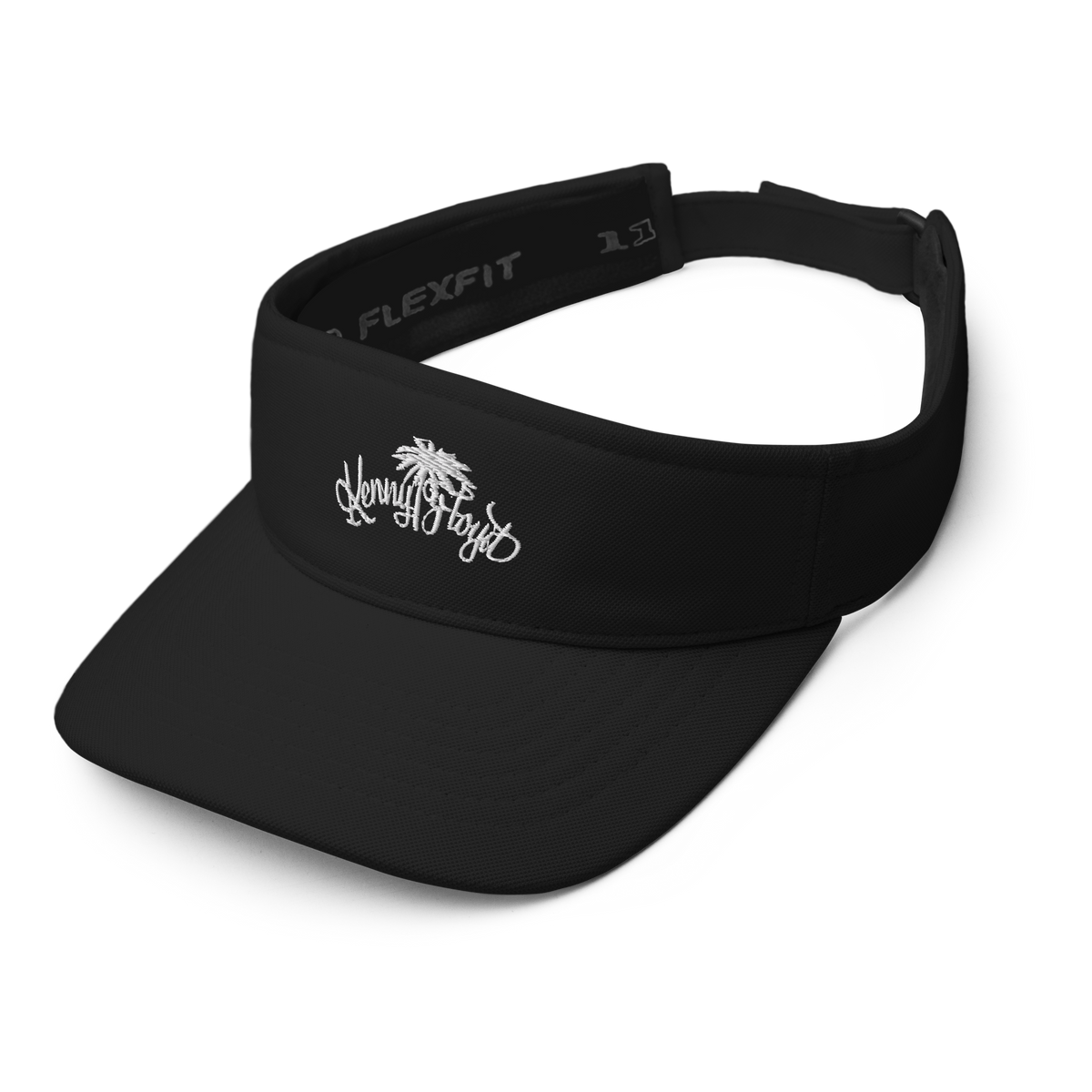 Visor with White KF Palm Logo