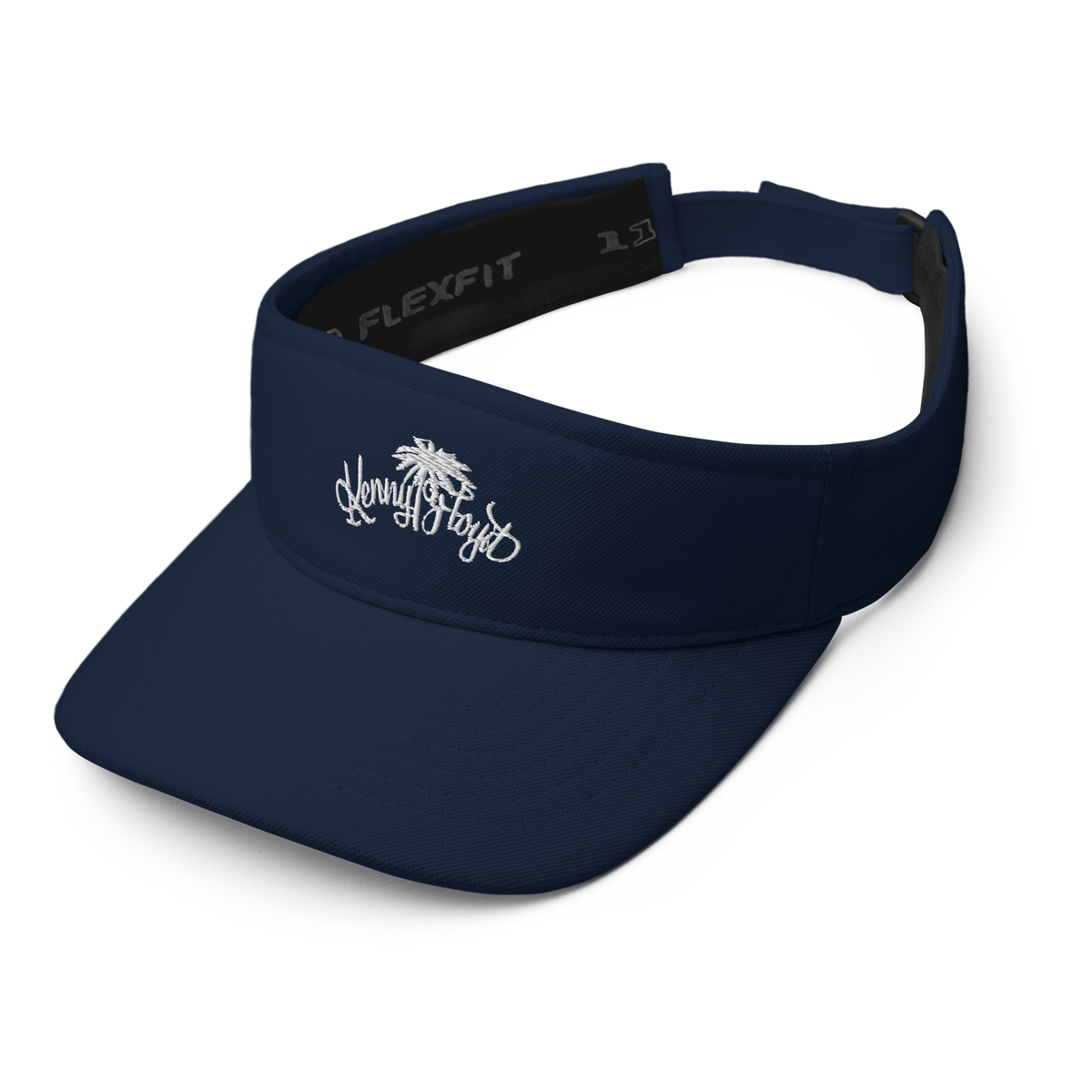 Visor with White KF Palm Logo