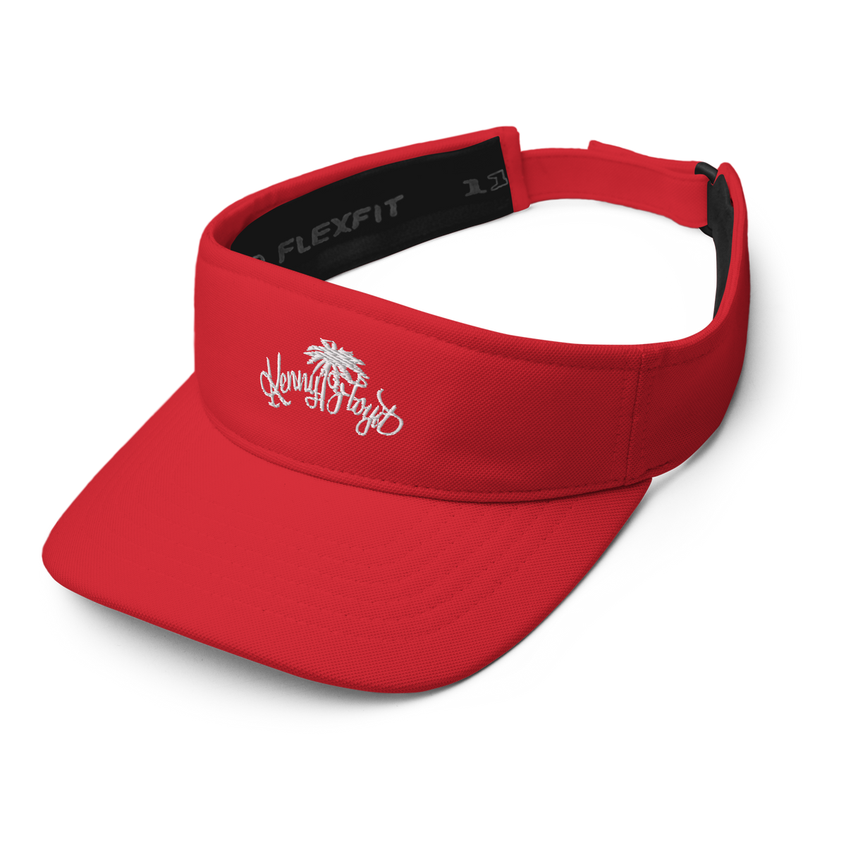 Visor with White KF Palm Logo