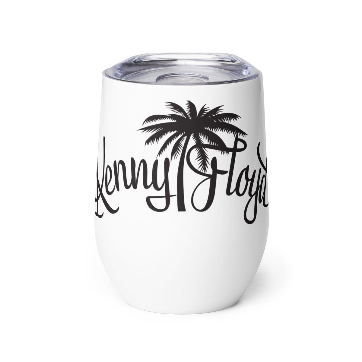 KF Black Palm Logo Wine tumbler