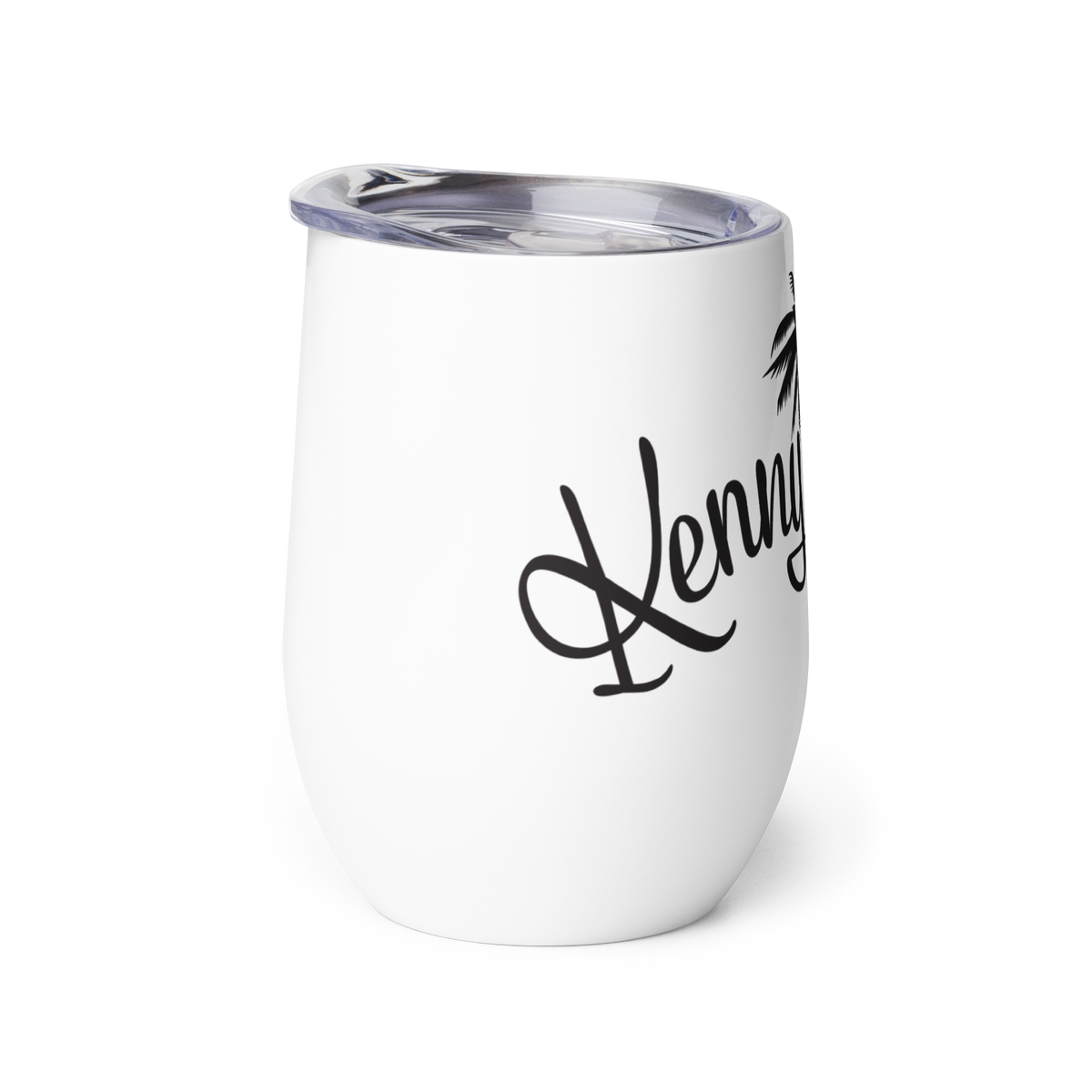 KF Black Palm Logo Wine tumbler
